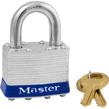 Padlock, Keyed Alike, Standard Shackle, Rectangular Steel Body, Steel Shackle, 3/4 in W
