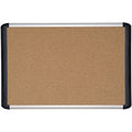 MVI Tech Self Healing Cork Bulletin Board, 36"x48", Contemporary Frame, Wall Mounting Kit