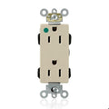 Straight Blade Receptacle, 5-15R, 15 A, 125V AC, Flush Mount, Self-Grounded