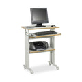 Adjustable Desk Stand-Up Adjustable Workstation, 22 in D X 49 in H, 29 1/2 in W X Gray