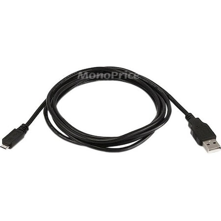 Standard USB Cable, Black, 6ft L