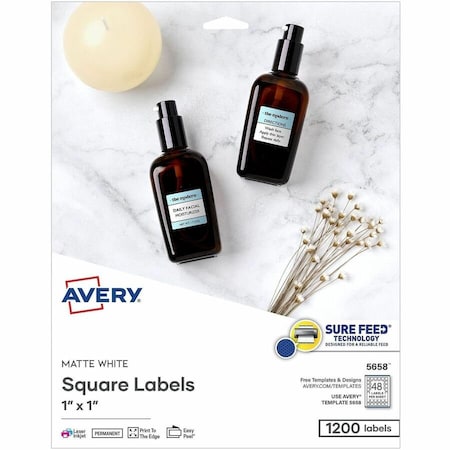Printable Square Labels, PK1200