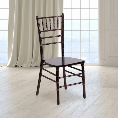 HERCULES Series Walnut Wood Chiavari Chair, PK2