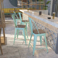 Mint Metal Counter Stool, 24", PK4