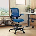 Drafting Chair Blue Mesh Drafting Chair, Mesh, Blue