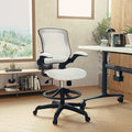 Drafting Chair White Mesh Drafting Chair, Mesh, White