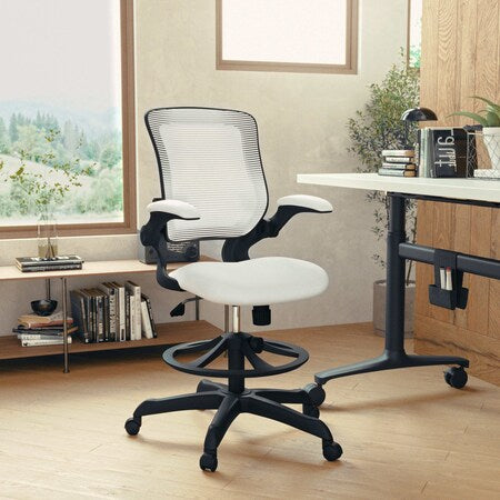Drafting Chair White Mesh Drafting Chair, Mesh, White