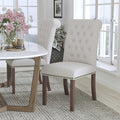 Midcentury Parsons Chair, Wood Back, 18.5 W 27-1/2" L 39.75 H, Fabric Seat