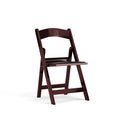 Hercules Folding Chair - Red Mahogany Resin - Comfortable Event Chair - Light Weight Folding Chair