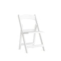 Hercules Folding Chair - White Resin - Comfortable Event Chair - Light Weight Folding Chair