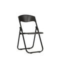 Folding Chair, Plastic, Heavy Duty, Black