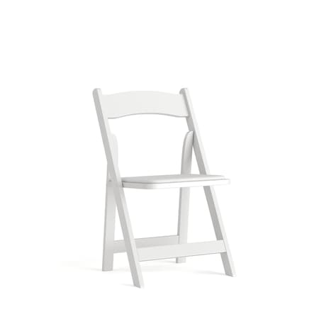 Folding Chair, Wood, White
