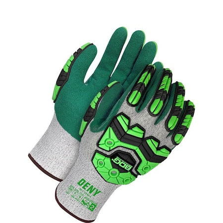 Cut-Resistant Impact Gloves, Cut Level A6 , Nitrile , Sandy , XS (6) 1 PR