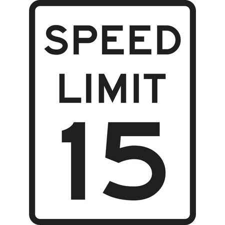 Traffic Sign, 18 in H, 12 in W, Aluminum, Rectangle, English, 115240
