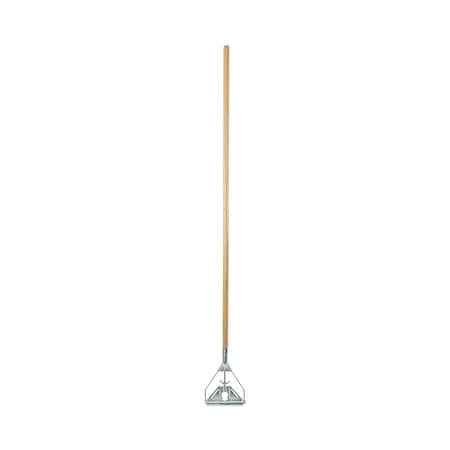 63" Mop and Broom Handles, 1.13" Dia, Natural, Wood