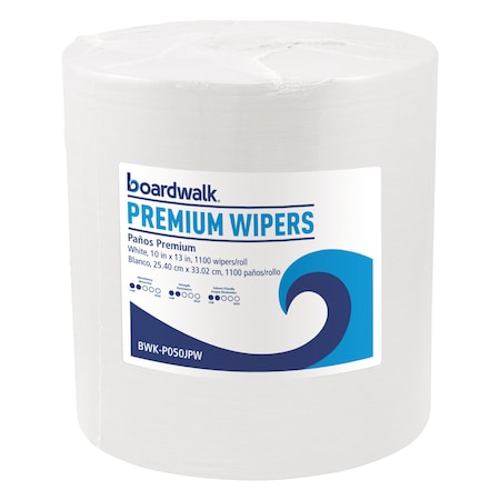 Hydrospun Wipers, 9 x 13, White, 1, 100/Roll