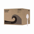 Mediumweight Polypropylene Cutlery, Teaspoon, White, 1000PK