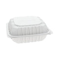 Vented Microwave Hinge-Lid Takeout Container, 8.5x8.5x3.1, Wht, PK146 PK