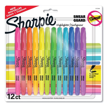 Highlighter, Standard, Assorted, PK12