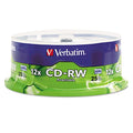 CD-RW Disc, 700MB/80min, 4X/12X, Spndl, PK25