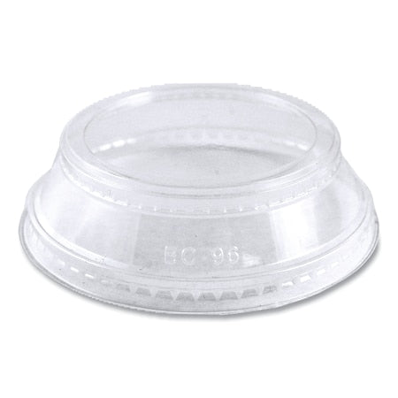 PLA Clear Cold Cup Lids, Dome Lid, Fits 2 oz Portion Cup and 9 oz to 24 oz Cups, PK1000