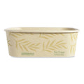 No Tree Rectangular Containers, 24 oz, 4.7 x 6.8 x 2.3, Natural, Sugarcane, 300PK