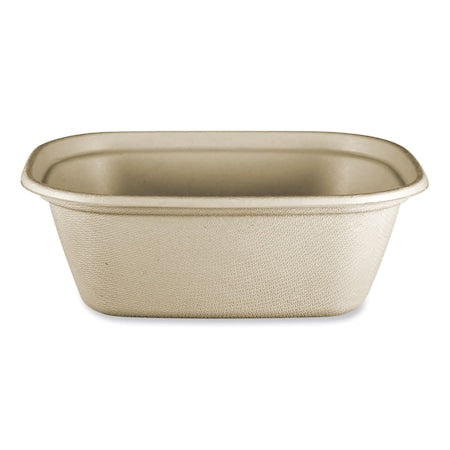 Fiber Containers, 48 oz, 8.7 x 6.5 x 3.1, Natural, Paper, 400PK