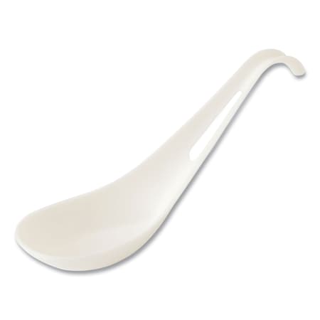 TPLA Compostable Cutlery, Asian Soup Spoon, White, 500PK