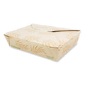 No Tree Folded Takeout Containers, 50 oz, 6.2 x 8.5 x 1.85, Natural, Sugarcane, 200PK