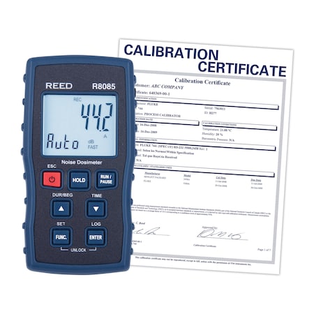 REED R8085 Noise Dosimeter, includes ISO Certificate
