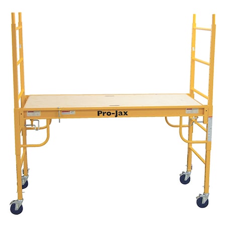 Pro-Jax Utility Scaffold w/Guardrails - 8' L x 6' H