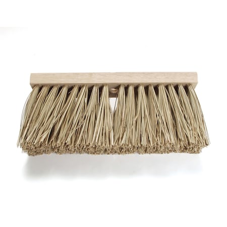 Broom Head, Brown, 6 1/4 in L Bristles