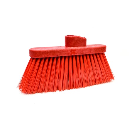 Broom Head, Red, 4 in L Bristles