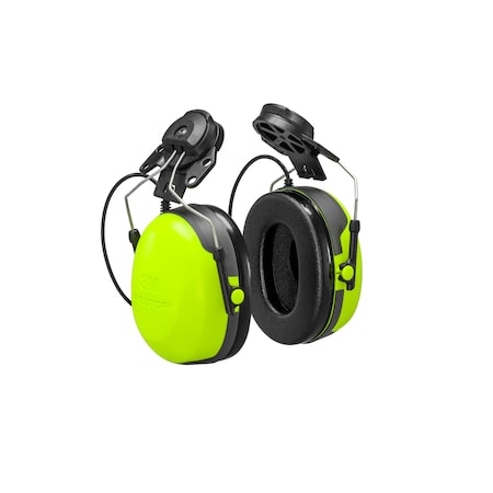 Earmuffs, Hi-Visibility Yellow, Foldable