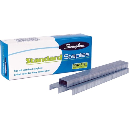 Staples, Standard, Chsl, 1/4", PK5000