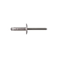 All Alum Split Type Rivet 3/16"" Dia 3/64, Flanged Head, 3/16 in Dia., Aluminum Body