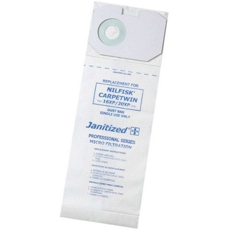 Filter Bag, Fits Carpetwin 16/20XP, PK10, 2-ply, Micro Filter, 10 PK