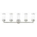 Hillcrest 5 Light Polished Chrome Bath V