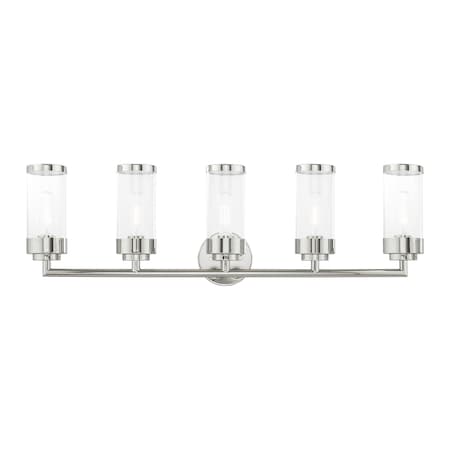Hillcrest 5 Light Polished Chrome Bath V