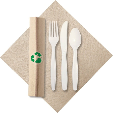 Rolled Linen Dinner Napkin/Cutlery, PK50