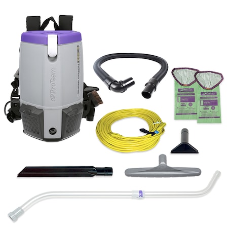 Backpack Vacuum, 6 qt., Xover Performance Telescoping Wand Tool Kit