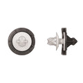 Ntrl/Blk Nyln Retainers 8mm Hole Size 11mm Stem L PK25