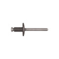Alum Stl Actuator Rivets 1/4"" Dia 3/4"" F, Flanged Head, 1/4 in Dia., Aluminum Body