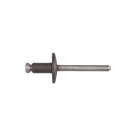 Alum Stl Actuator Rivets 1/4"" Dia 3/4"" F, Flanged Head, 1/4 in Dia., Aluminum Body
