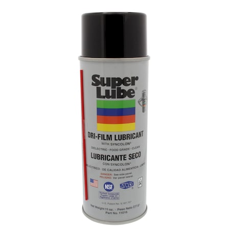Dry Film Lubricant, 11 oz. Aerosol Can, PTFE, White