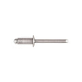 Blind Rivet, Dome Head, 1/4 in Dia., 37/64 in L, Steel Body
