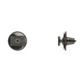 Blk Nyln Rocker Mldg Clips 8mm Hole Size 12mm Stem L PK15
