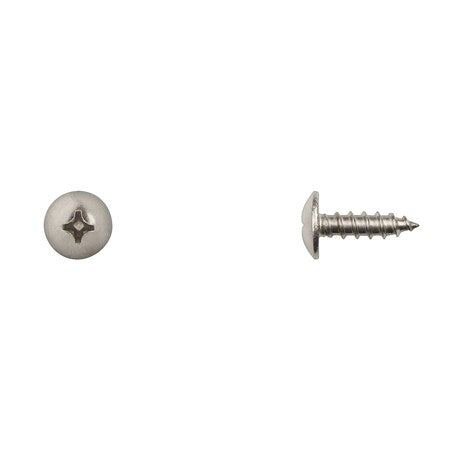 Sheet Metal Screw, #12 x 3/4 in, 18-8 Stainless Steel Truss Head Phillips Drive