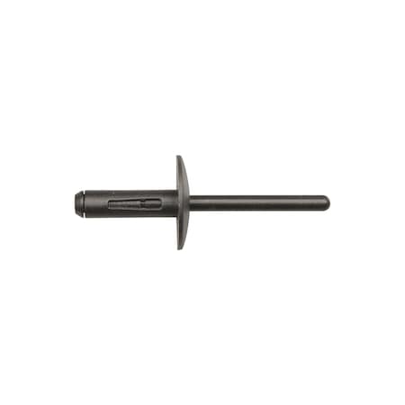 Blind Rivet, Flanged Head, 6 mm Dia., Nylon Body