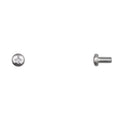 M5-0.80 x 10 mm Phillips Pan Machine Screw, Bright Zinc